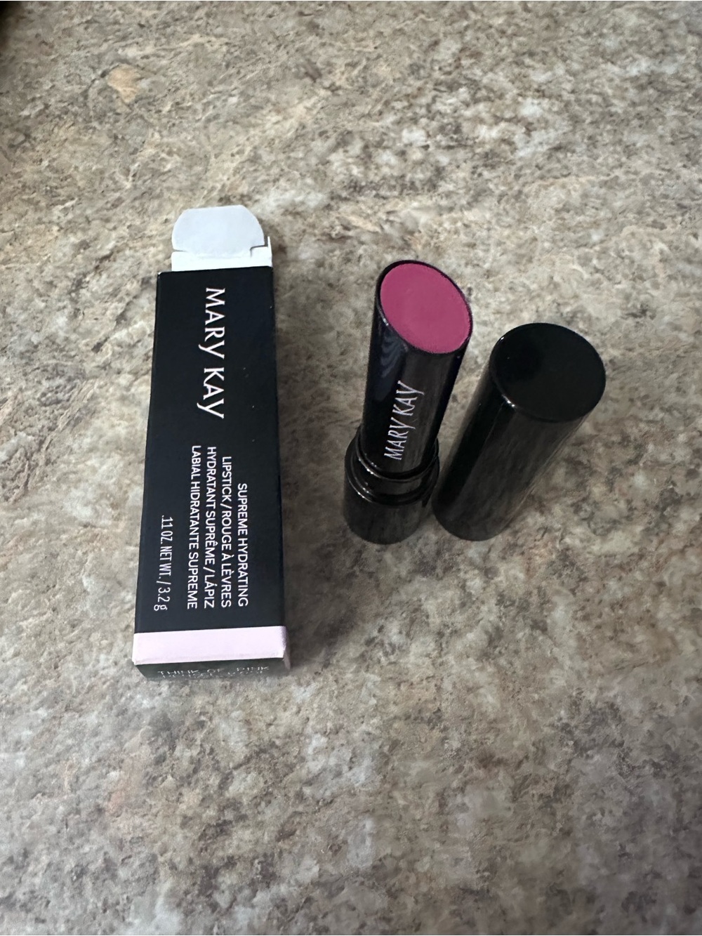 Mary Kay Hydrating Cream Lipstick — think of pink